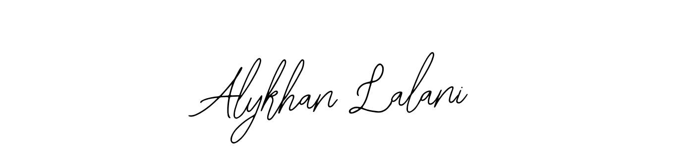 Bearetta-2O07w is a professional signature style that is perfect for those who want to add a touch of class to their signature. It is also a great choice for those who want to make their signature more unique. Get Alykhan Lalani name to fancy signature for free. Alykhan Lalani signature style 12 images and pictures png