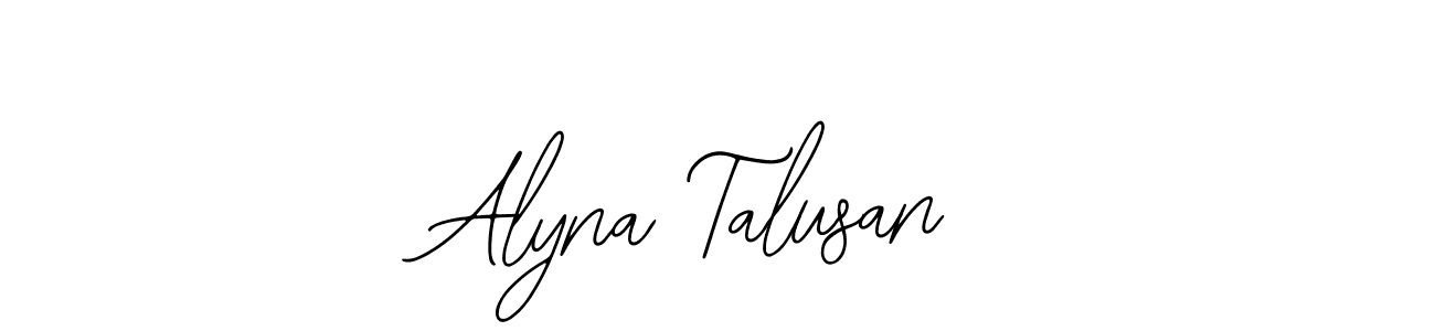 Make a short Alyna Talusan signature style. Manage your documents anywhere anytime using Bearetta-2O07w. Create and add eSignatures, submit forms, share and send files easily. Alyna Talusan signature style 12 images and pictures png