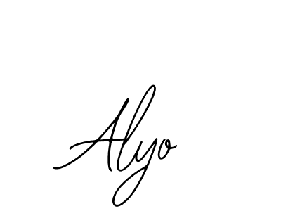 The best way (Bearetta-2O07w) to make a short signature is to pick only two or three words in your name. The name Alyo include a total of six letters. For converting this name. Alyo signature style 12 images and pictures png