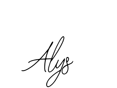 You should practise on your own different ways (Bearetta-2O07w) to write your name (Alys) in signature. don't let someone else do it for you. Alys signature style 12 images and pictures png