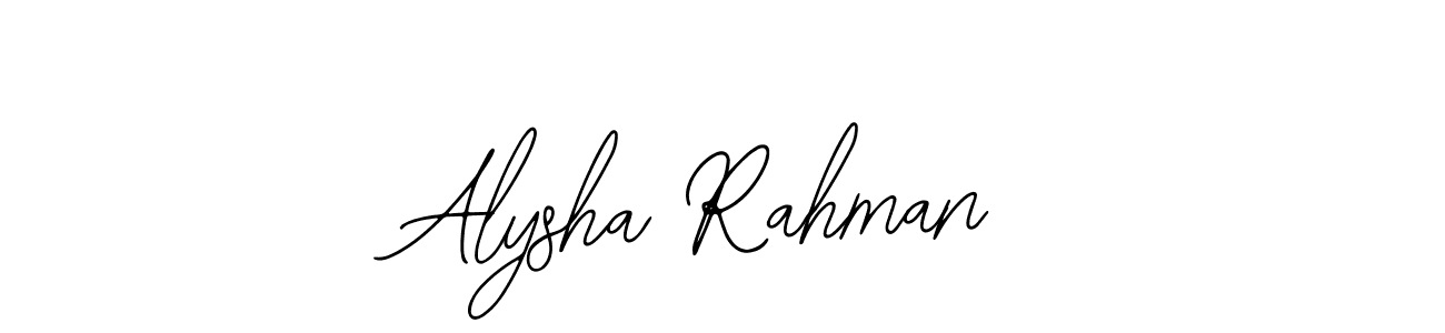 Make a beautiful signature design for name Alysha Rahman. With this signature (Bearetta-2O07w) style, you can create a handwritten signature for free. Alysha Rahman signature style 12 images and pictures png