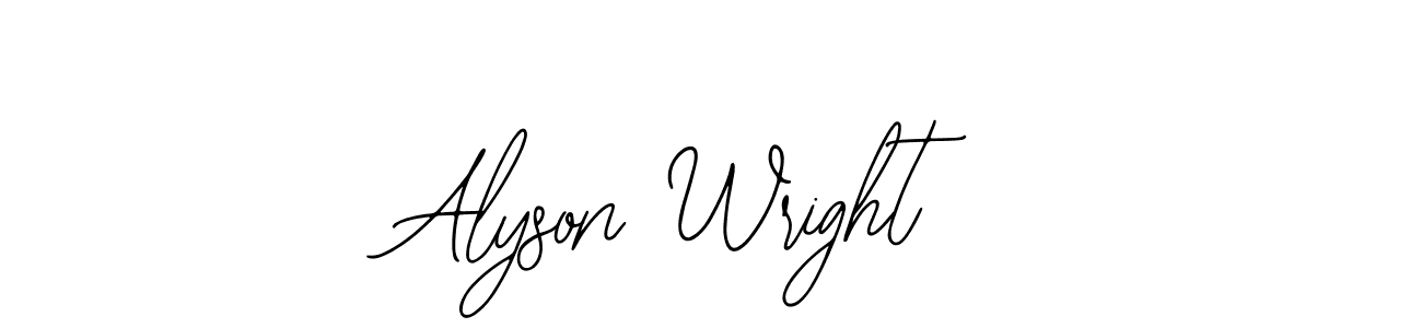 Also You can easily find your signature by using the search form. We will create Alyson Wright name handwritten signature images for you free of cost using Bearetta-2O07w sign style. Alyson Wright signature style 12 images and pictures png