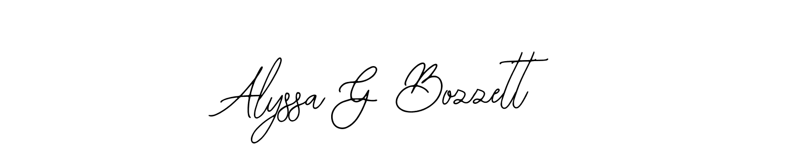 Once you've used our free online signature maker to create your best signature Bearetta-2O07w style, it's time to enjoy all of the benefits that Alyssa G Bozzett name signing documents. Alyssa G Bozzett signature style 12 images and pictures png