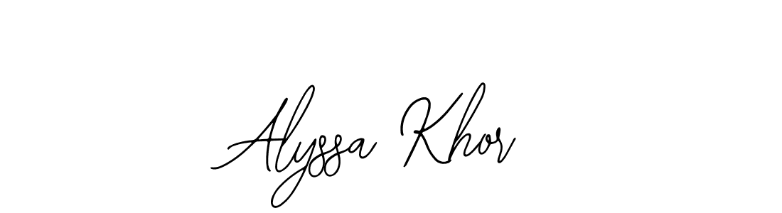 Create a beautiful signature design for name Alyssa Khor. With this signature (Bearetta-2O07w) fonts, you can make a handwritten signature for free. Alyssa Khor signature style 12 images and pictures png