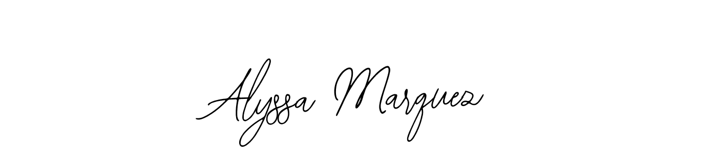 if you are searching for the best signature style for your name Alyssa Marquez. so please give up your signature search. here we have designed multiple signature styles  using Bearetta-2O07w. Alyssa Marquez signature style 12 images and pictures png