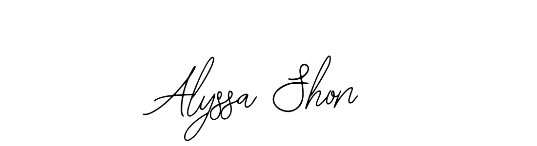 How to Draw Alyssa Shon signature style? Bearetta-2O07w is a latest design signature styles for name Alyssa Shon. Alyssa Shon signature style 12 images and pictures png