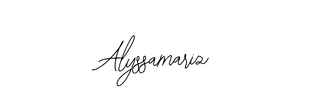 Make a beautiful signature design for name Alyssamariz. Use this online signature maker to create a handwritten signature for free. Alyssamariz signature style 12 images and pictures png