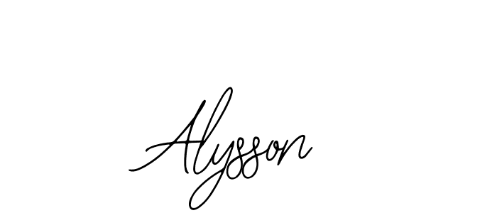 Similarly Bearetta-2O07w is the best handwritten signature design. Signature creator online .You can use it as an online autograph creator for name Alysson. Alysson signature style 12 images and pictures png
