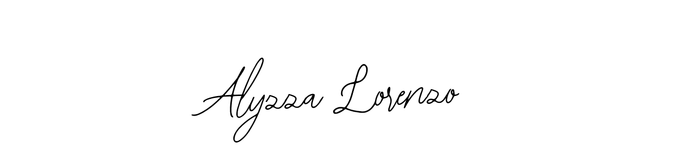 Bearetta-2O07w is a professional signature style that is perfect for those who want to add a touch of class to their signature. It is also a great choice for those who want to make their signature more unique. Get Alyzza Lorenzo name to fancy signature for free. Alyzza Lorenzo signature style 12 images and pictures png