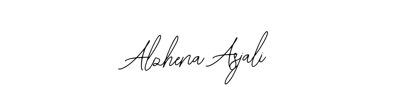 if you are searching for the best signature style for your name Alzhena Asjali. so please give up your signature search. here we have designed multiple signature styles  using Bearetta-2O07w. Alzhena Asjali signature style 12 images and pictures png