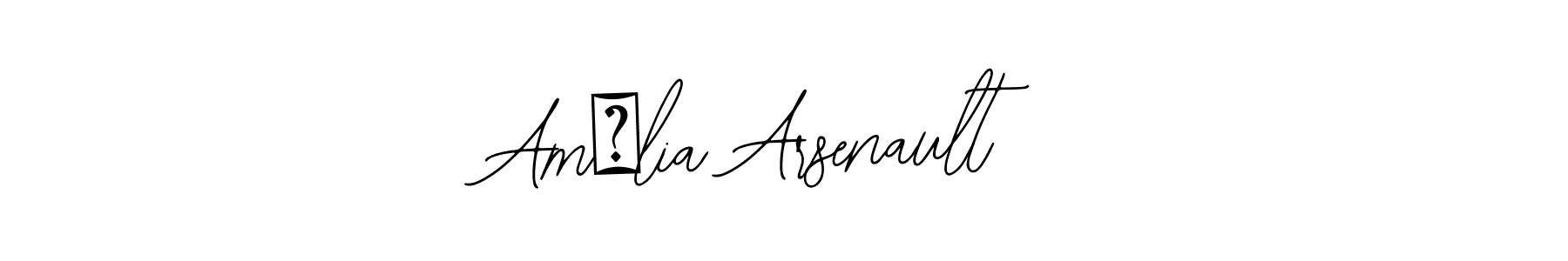 Make a short Am�lia Arsenault signature style. Manage your documents anywhere anytime using Bearetta-2O07w. Create and add eSignatures, submit forms, share and send files easily. Am�lia Arsenault signature style 12 images and pictures png