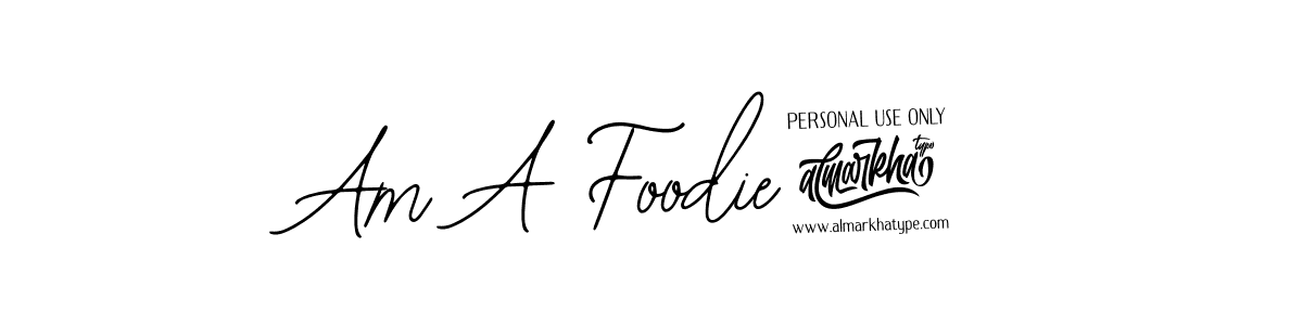 Also You can easily find your signature by using the search form. We will create Am A Foodie! name handwritten signature images for you free of cost using Bearetta-2O07w sign style. Am A Foodie! signature style 12 images and pictures png