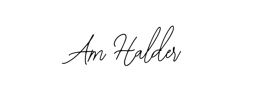 Use a signature maker to create a handwritten signature online. With this signature software, you can design (Bearetta-2O07w) your own signature for name Am Halder. Am Halder signature style 12 images and pictures png