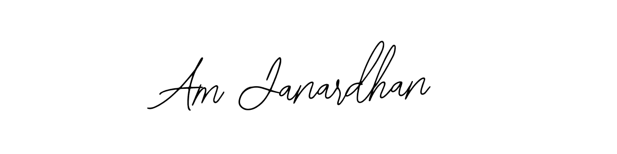 Use a signature maker to create a handwritten signature online. With this signature software, you can design (Bearetta-2O07w) your own signature for name Am Janardhan. Am Janardhan signature style 12 images and pictures png