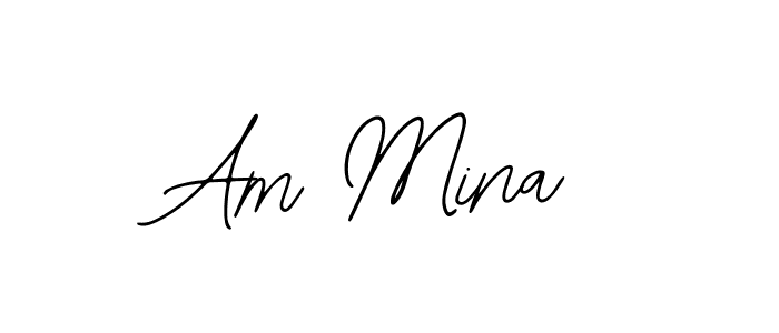Best and Professional Signature Style for Am Mina. Bearetta-2O07w Best Signature Style Collection. Am Mina signature style 12 images and pictures png