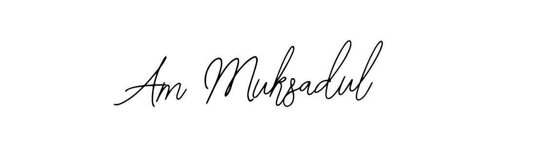 Am Muksadul stylish signature style. Best Handwritten Sign (Bearetta-2O07w) for my name. Handwritten Signature Collection Ideas for my name Am Muksadul. Am Muksadul signature style 12 images and pictures png