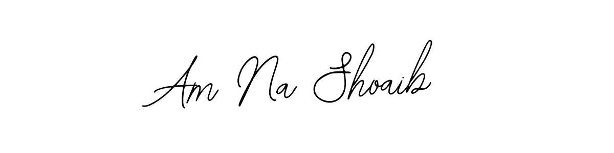 Also You can easily find your signature by using the search form. We will create Am Na Shoaib name handwritten signature images for you free of cost using Bearetta-2O07w sign style. Am Na Shoaib signature style 12 images and pictures png