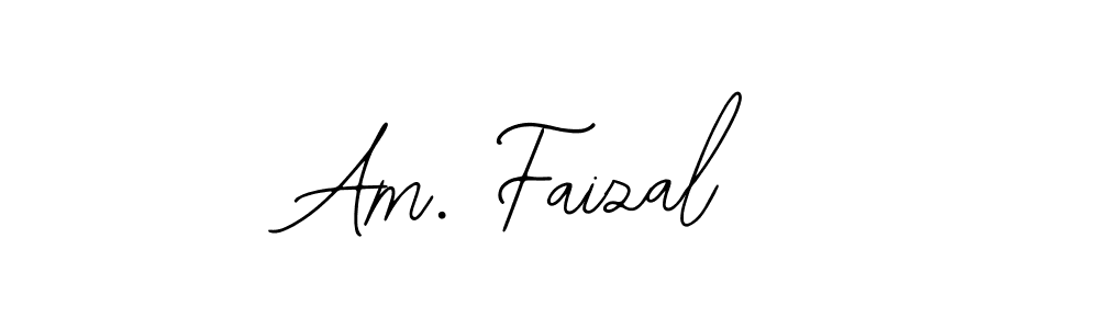 Use a signature maker to create a handwritten signature online. With this signature software, you can design (Bearetta-2O07w) your own signature for name Am. Faizal. Am. Faizal signature style 12 images and pictures png