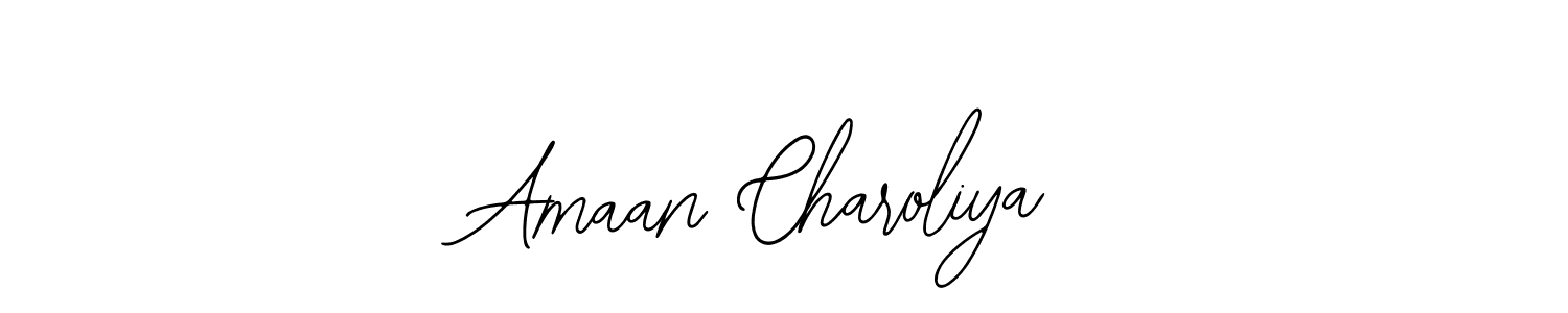 Use a signature maker to create a handwritten signature online. With this signature software, you can design (Bearetta-2O07w) your own signature for name Amaan Charoliya. Amaan Charoliya signature style 12 images and pictures png