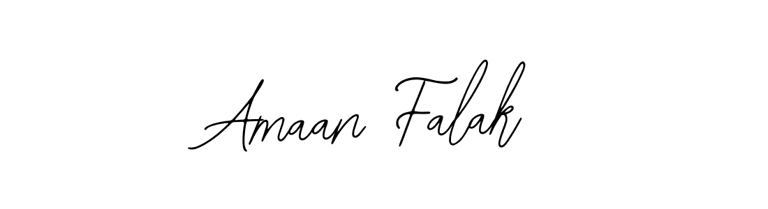 How to make Amaan Falak name signature. Use Bearetta-2O07w style for creating short signs online. This is the latest handwritten sign. Amaan Falak signature style 12 images and pictures png