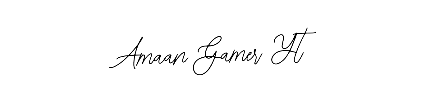 Also You can easily find your signature by using the search form. We will create Amaan Gamer Yt name handwritten signature images for you free of cost using Bearetta-2O07w sign style. Amaan Gamer Yt signature style 12 images and pictures png