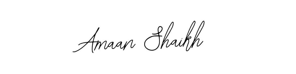 Create a beautiful signature design for name Amaan Shaikh. With this signature (Bearetta-2O07w) fonts, you can make a handwritten signature for free. Amaan Shaikh signature style 12 images and pictures png