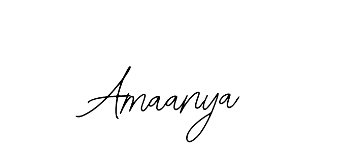 How to make Amaanya name signature. Use Bearetta-2O07w style for creating short signs online. This is the latest handwritten sign. Amaanya signature style 12 images and pictures png