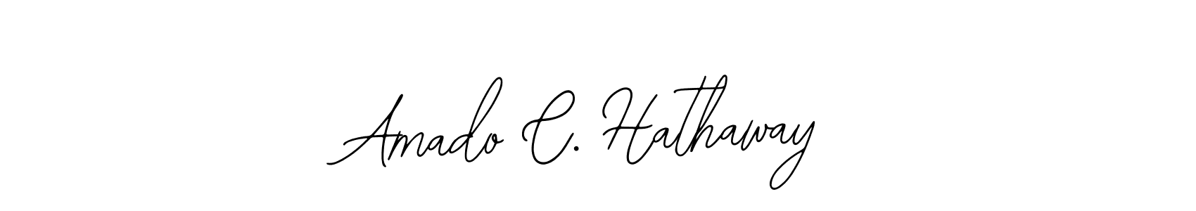 The best way (Bearetta-2O07w) to make a short signature is to pick only two or three words in your name. The name Amado C. Hathaway include a total of six letters. For converting this name. Amado C. Hathaway signature style 12 images and pictures png