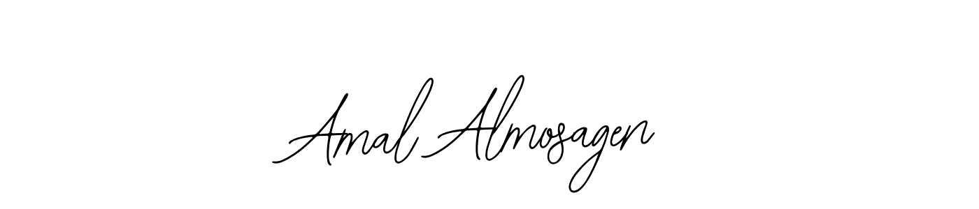 if you are searching for the best signature style for your name Amal Almosagen. so please give up your signature search. here we have designed multiple signature styles  using Bearetta-2O07w. Amal Almosagen signature style 12 images and pictures png