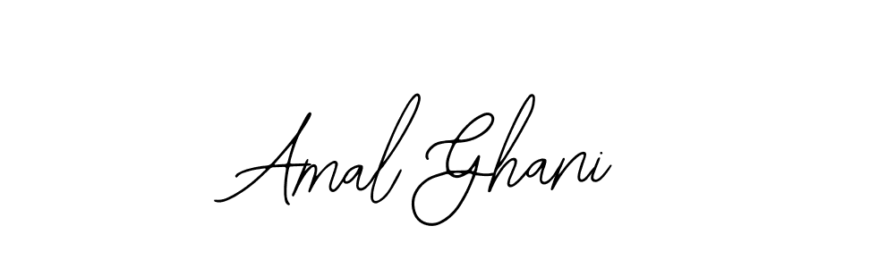 You should practise on your own different ways (Bearetta-2O07w) to write your name (Amal Ghani) in signature. don't let someone else do it for you. Amal Ghani signature style 12 images and pictures png