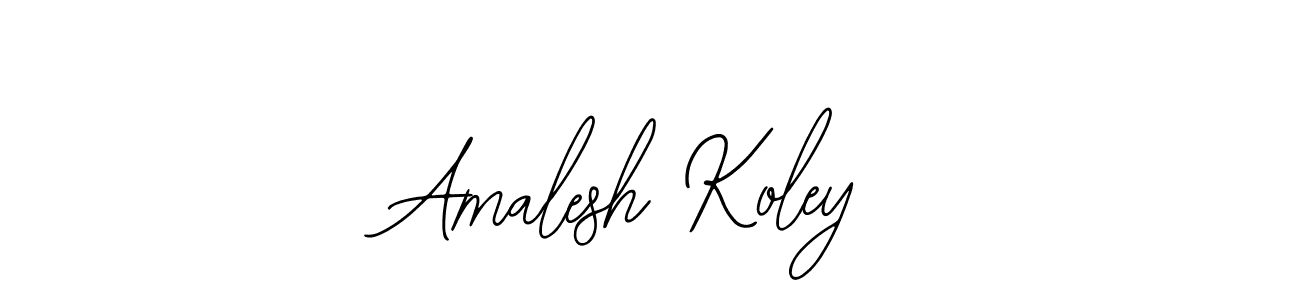 This is the best signature style for the Amalesh Koley name. Also you like these signature font (Bearetta-2O07w). Mix name signature. Amalesh Koley signature style 12 images and pictures png