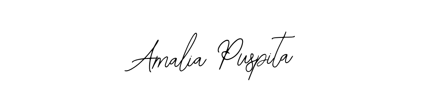 You should practise on your own different ways (Bearetta-2O07w) to write your name (Amalia Puspita) in signature. don't let someone else do it for you. Amalia Puspita signature style 12 images and pictures png