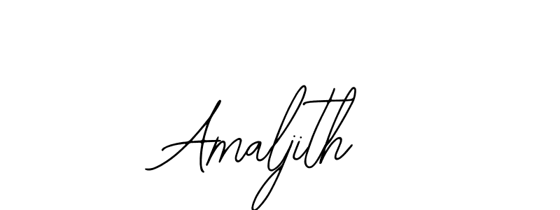 Design your own signature with our free online signature maker. With this signature software, you can create a handwritten (Bearetta-2O07w) signature for name Amaljith. Amaljith signature style 12 images and pictures png