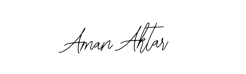 How to make Aman Aktar signature? Bearetta-2O07w is a professional autograph style. Create handwritten signature for Aman Aktar name. Aman Aktar signature style 12 images and pictures png