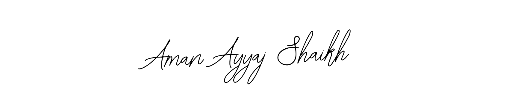 You should practise on your own different ways (Bearetta-2O07w) to write your name (Aman Ayyaj Shaikh) in signature. don't let someone else do it for you. Aman Ayyaj Shaikh signature style 12 images and pictures png