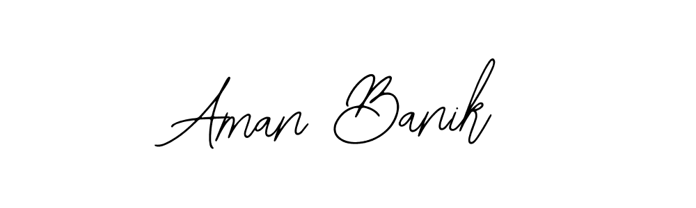 How to make Aman Banik signature? Bearetta-2O07w is a professional autograph style. Create handwritten signature for Aman Banik name. Aman Banik signature style 12 images and pictures png