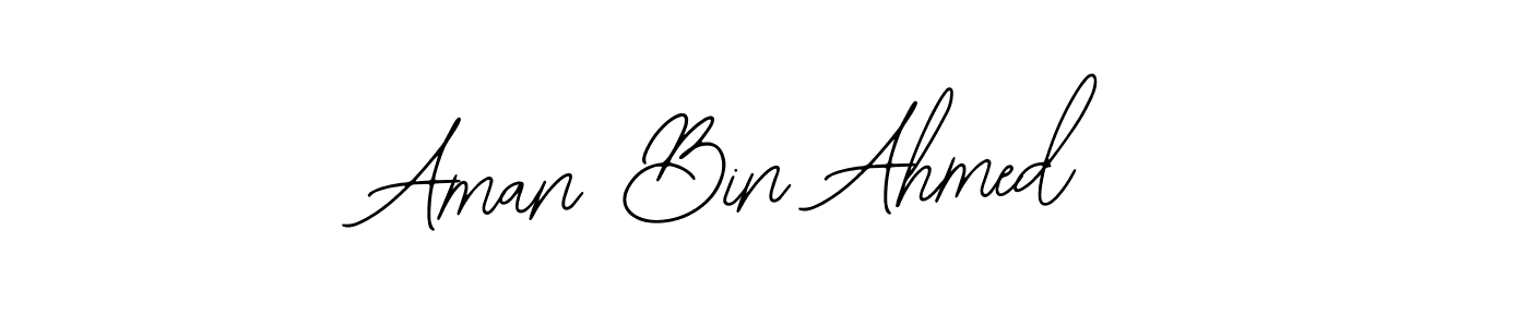 Create a beautiful signature design for name Aman Bin Ahmed. With this signature (Bearetta-2O07w) fonts, you can make a handwritten signature for free. Aman Bin Ahmed signature style 12 images and pictures png