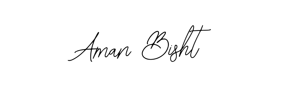 The best way (Bearetta-2O07w) to make a short signature is to pick only two or three words in your name. The name Aman Bisht include a total of six letters. For converting this name. Aman Bisht signature style 12 images and pictures png