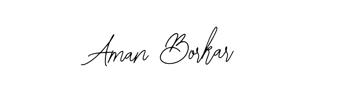 How to make Aman Borkar signature? Bearetta-2O07w is a professional autograph style. Create handwritten signature for Aman Borkar name. Aman Borkar signature style 12 images and pictures png