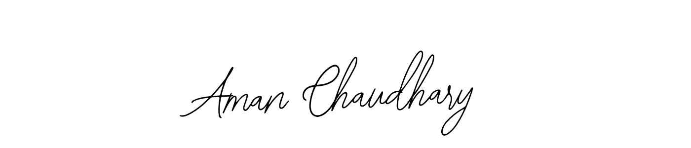 How to make Aman Chaudhary name signature. Use Bearetta-2O07w style for creating short signs online. This is the latest handwritten sign. Aman Chaudhary signature style 12 images and pictures png