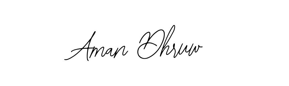 You should practise on your own different ways (Bearetta-2O07w) to write your name (Aman Dhruw) in signature. don't let someone else do it for you. Aman Dhruw signature style 12 images and pictures png