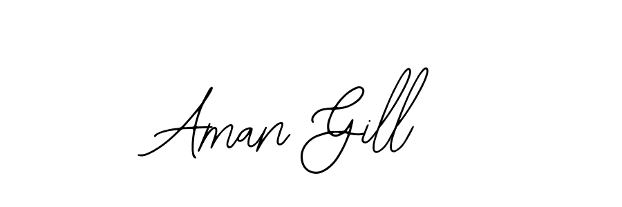 You should practise on your own different ways (Bearetta-2O07w) to write your name (Aman Gill) in signature. don't let someone else do it for you. Aman Gill signature style 12 images and pictures png