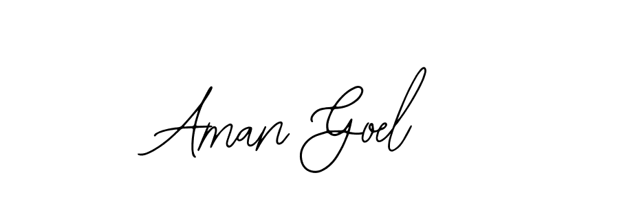 Use a signature maker to create a handwritten signature online. With this signature software, you can design (Bearetta-2O07w) your own signature for name Aman Goel. Aman Goel signature style 12 images and pictures png