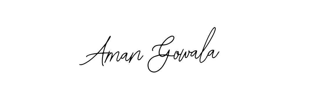 Use a signature maker to create a handwritten signature online. With this signature software, you can design (Bearetta-2O07w) your own signature for name Aman Gowala. Aman Gowala signature style 12 images and pictures png