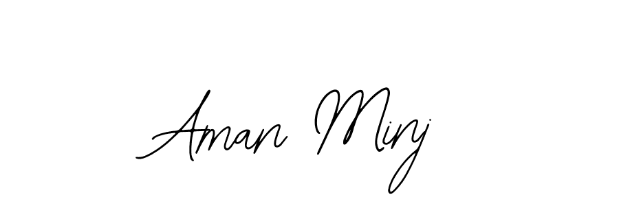 if you are searching for the best signature style for your name Aman Minj. so please give up your signature search. here we have designed multiple signature styles  using Bearetta-2O07w. Aman Minj signature style 12 images and pictures png