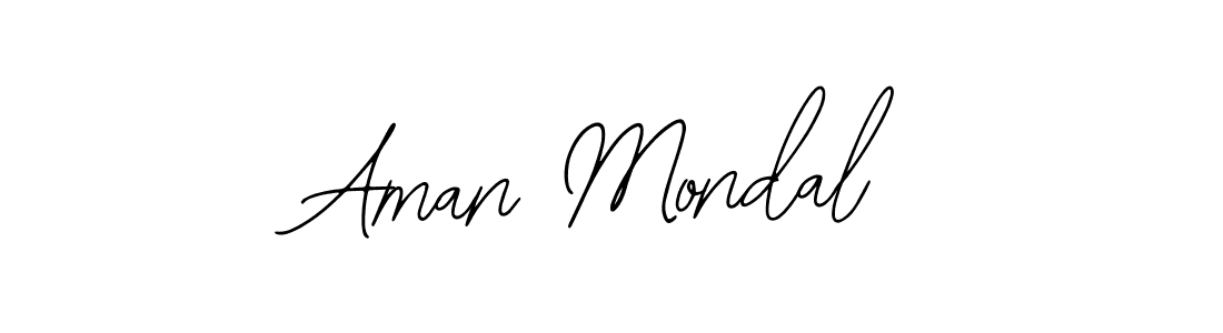 Use a signature maker to create a handwritten signature online. With this signature software, you can design (Bearetta-2O07w) your own signature for name Aman Mondal. Aman Mondal signature style 12 images and pictures png