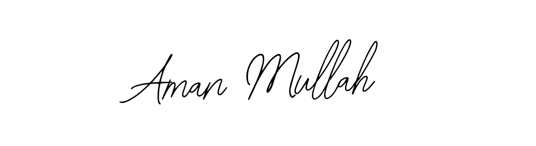 How to make Aman Mullah signature? Bearetta-2O07w is a professional autograph style. Create handwritten signature for Aman Mullah name. Aman Mullah signature style 12 images and pictures png