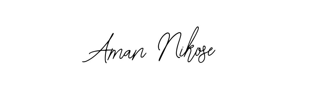 It looks lik you need a new signature style for name Aman Nikose. Design unique handwritten (Bearetta-2O07w) signature with our free signature maker in just a few clicks. Aman Nikose signature style 12 images and pictures png
