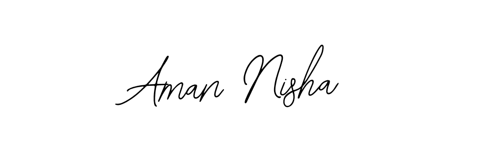 You should practise on your own different ways (Bearetta-2O07w) to write your name (Aman Nisha) in signature. don't let someone else do it for you. Aman Nisha signature style 12 images and pictures png