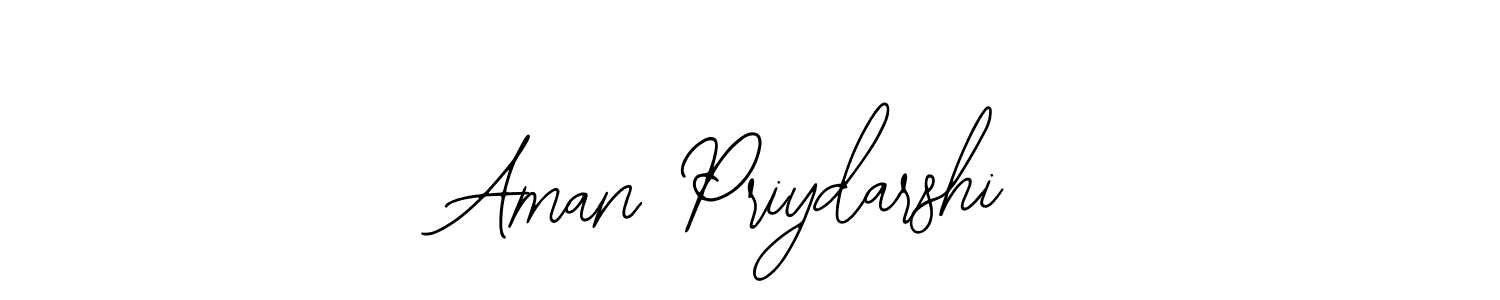 You should practise on your own different ways (Bearetta-2O07w) to write your name (Aman Priydarshi) in signature. don't let someone else do it for you. Aman Priydarshi signature style 12 images and pictures png